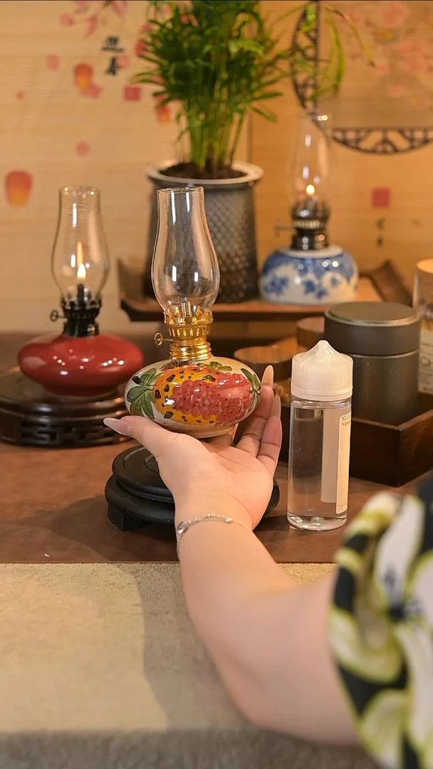 景德镇陶瓷油灯摆件