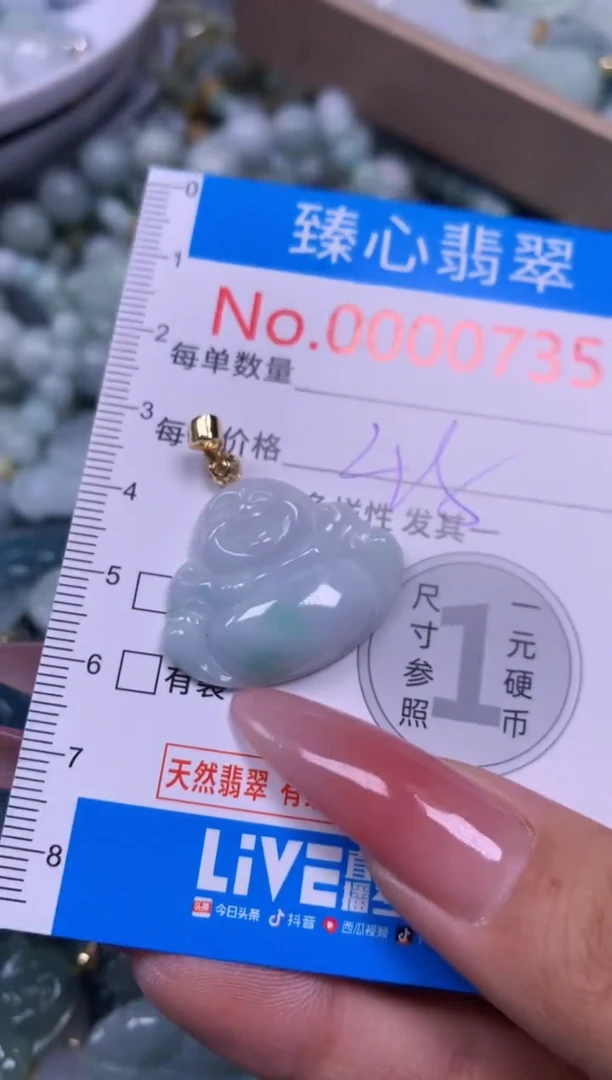 【闪购商品】翡翠颈饰未镶嵌含绳00035