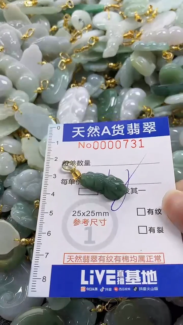 颈饰未镶嵌翡翠纯天然货翡翠