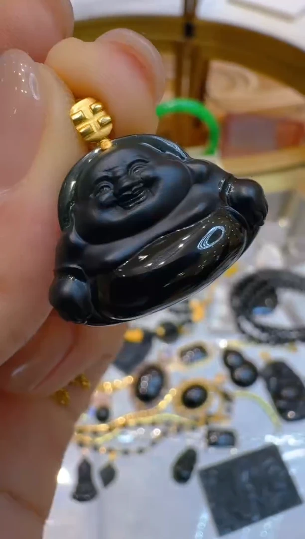 吊坠(不含链)18K金镶嵌翡翠多样性团购发一件