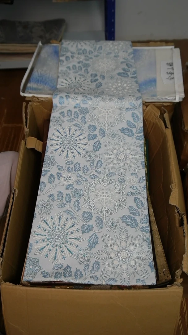 织绣1彩金织雪花