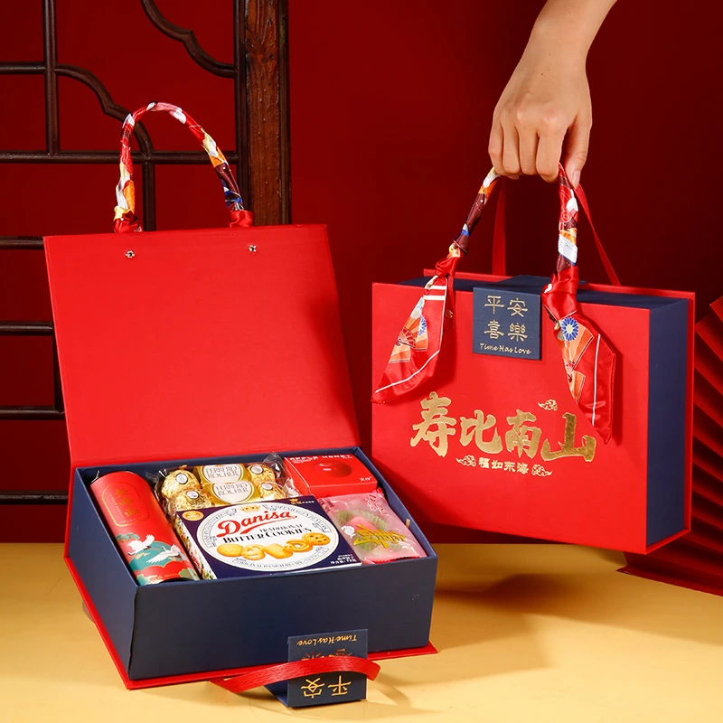 寿比南山礼盒寿宴回礼祝寿伴手礼老人60岁7080岁生日做寿过寿礼盒