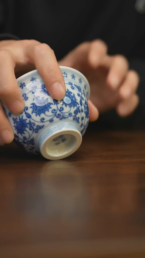 【闪购商品】杯柴窑青花破价福利 狮子