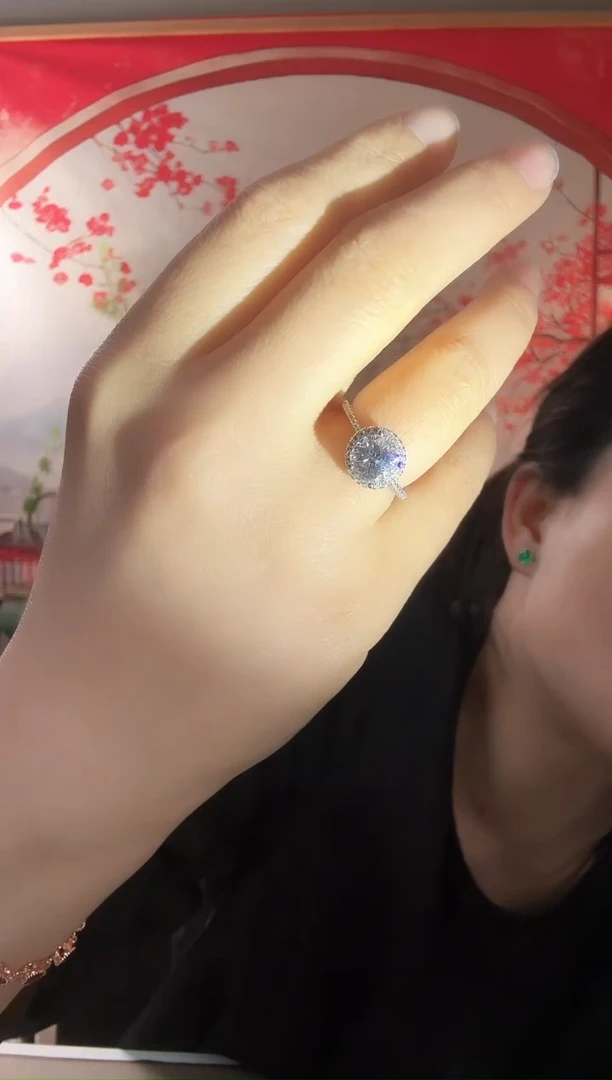 主播定制链接 戒指2ct 定制圈口