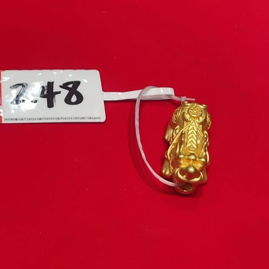 【武姐黄金甄选】足金999貔貅吊坠时尚百搭精美饰品 2.48g