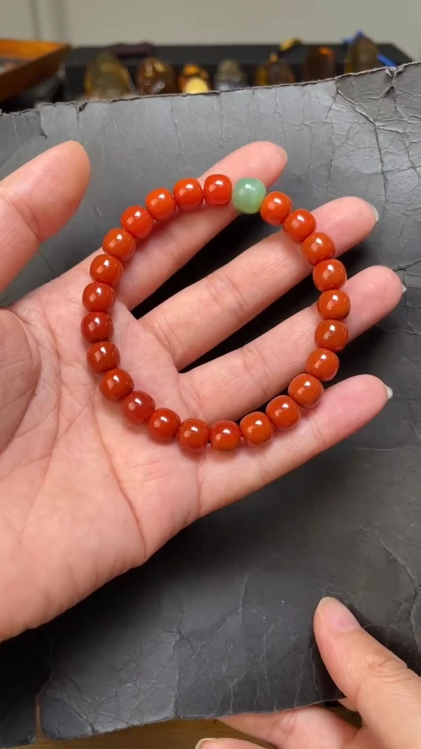 未镶嵌74南红玛瑙手串