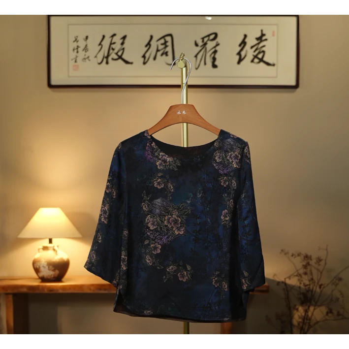 【静水流深-香云纱衬衫】中式国风香云纱衬衫0307