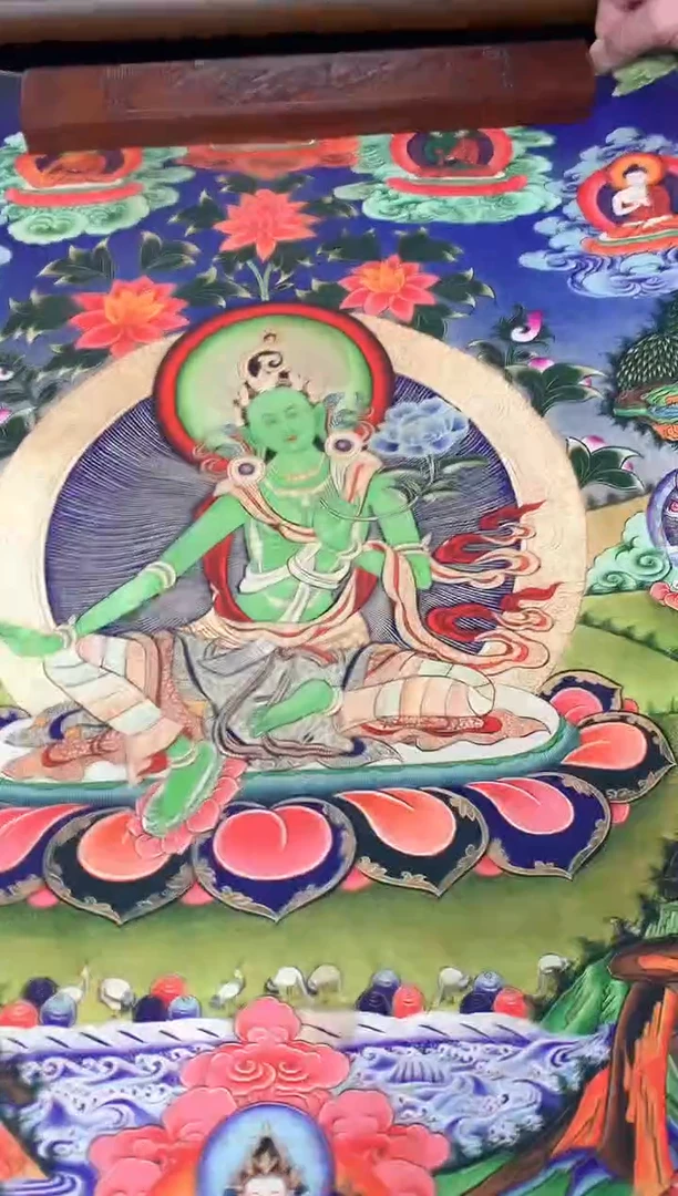 卷轴画16123绿度母