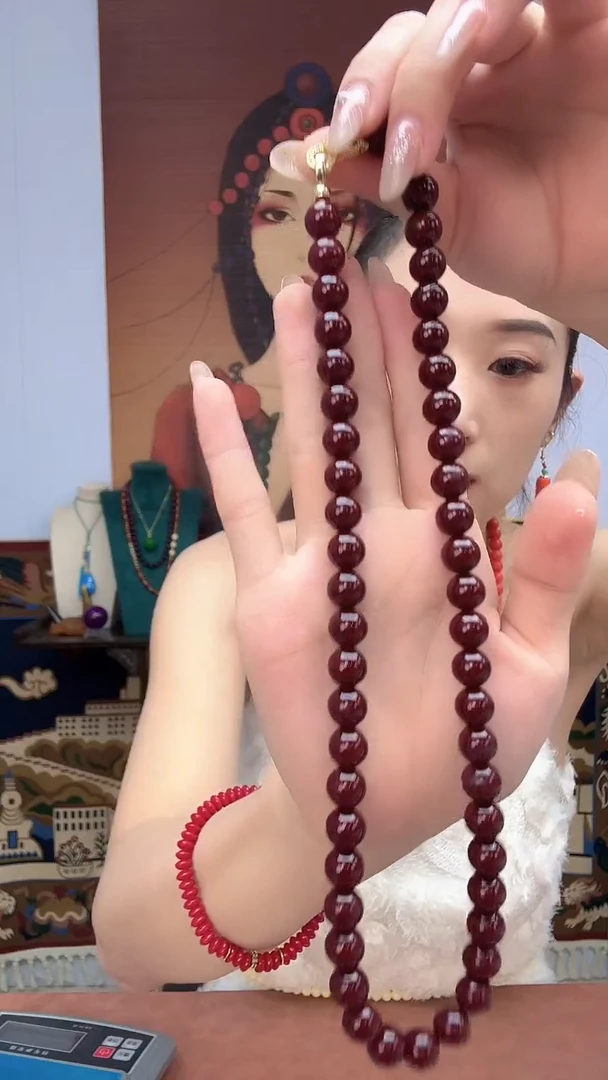 非金属珐琅阿卡项链