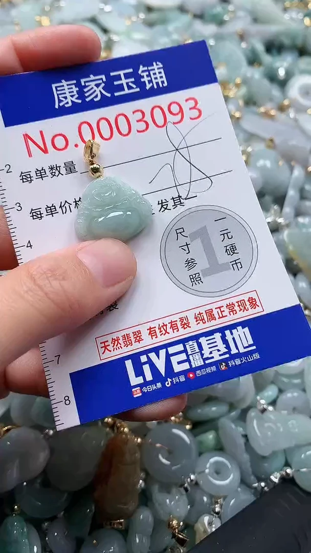 翡翠未镶嵌吊坠(不含链)3093