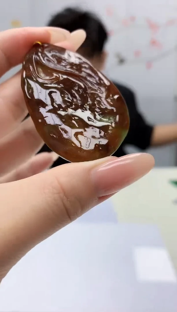 【闪购商品】定制翡翠未镶嵌5145jj-毛货挂件99