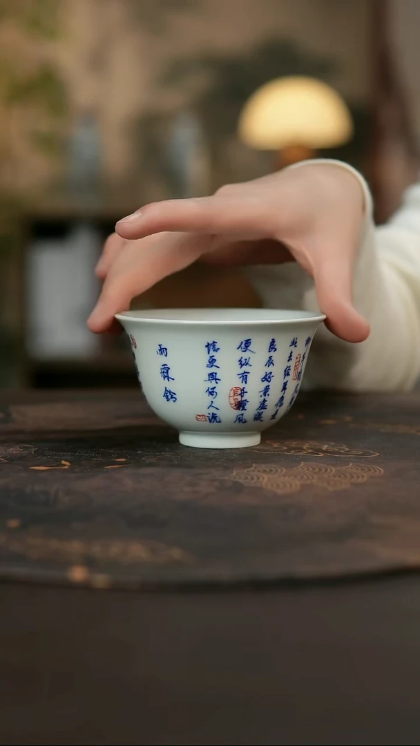 景德镇陶瓷杯碗柴烧多人