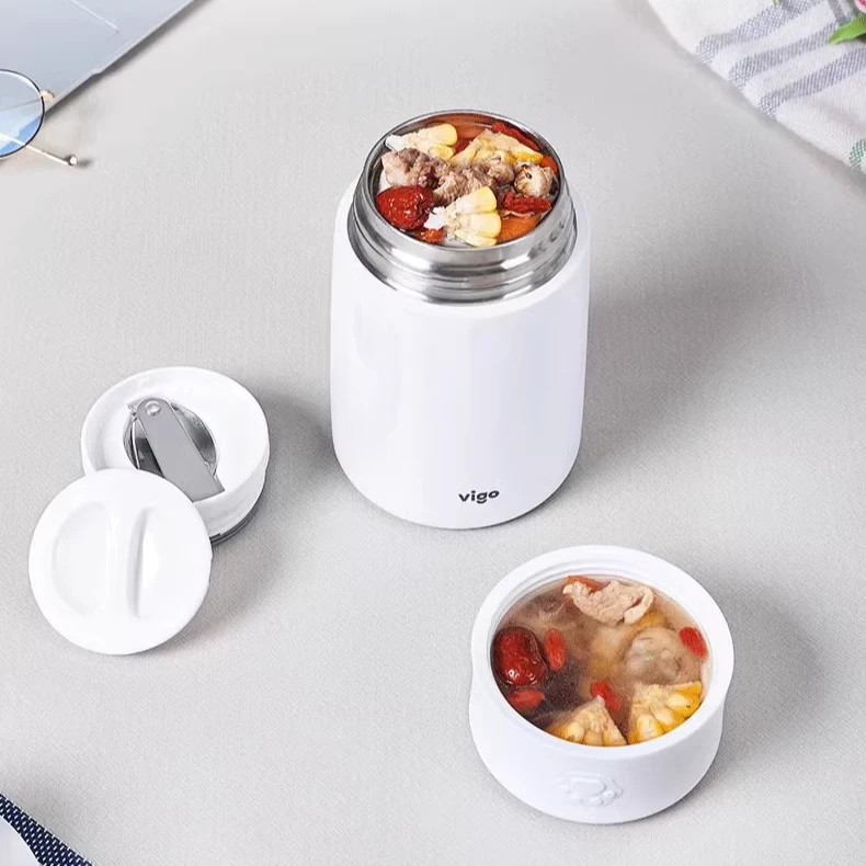 316不锈钢萌爪焖烧杯便携保温饭盒750ml