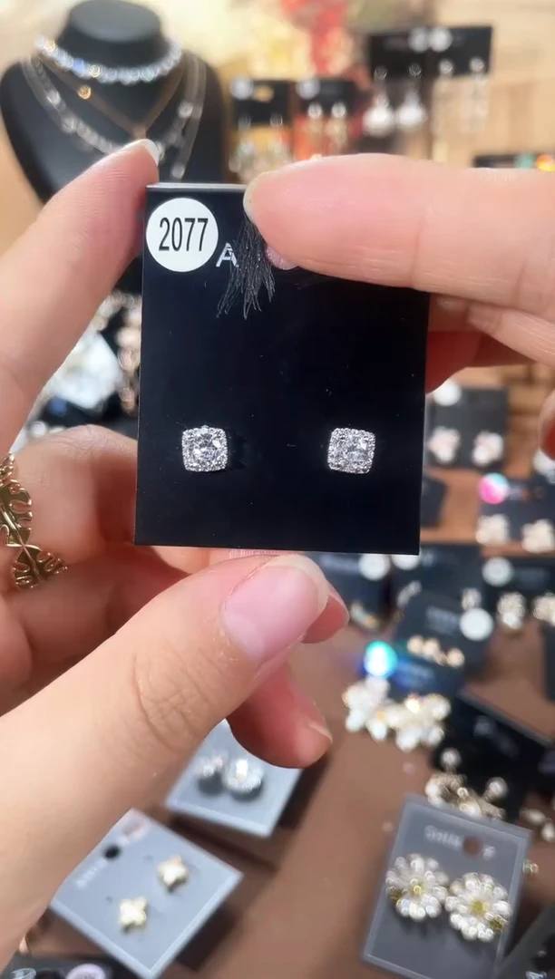 合金925银锆石 豆2077