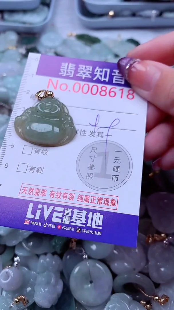 翡翠未镶嵌吊坠(不含链)8618