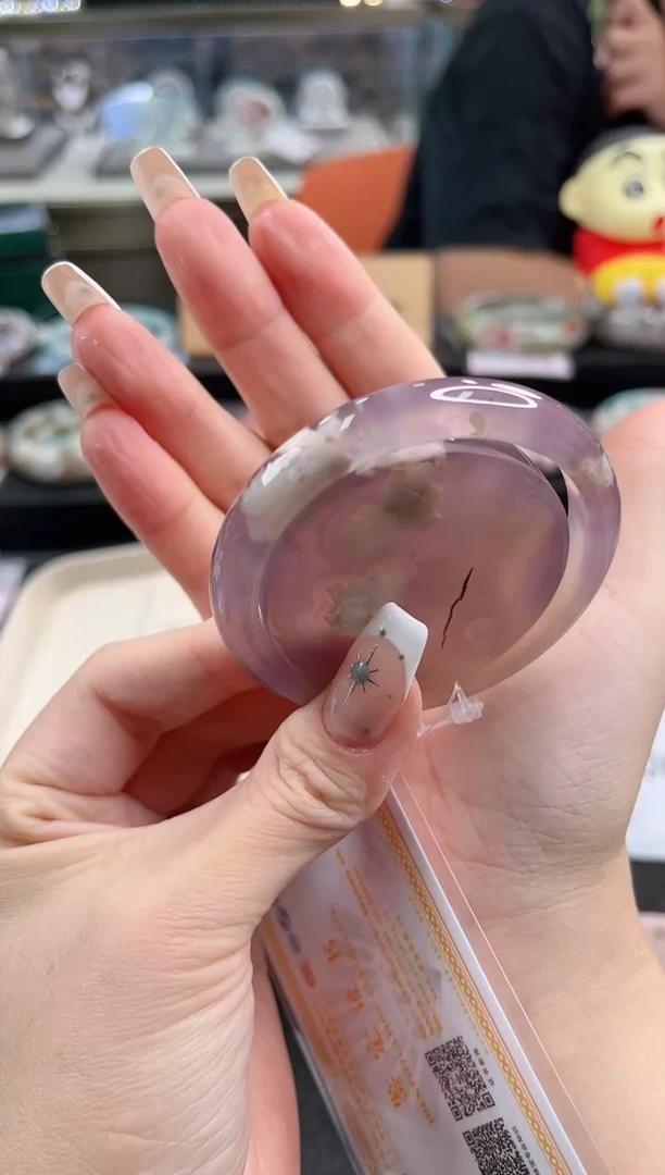 未镶嵌手镯石英质玉尘*丷圈口（赠品镯心）