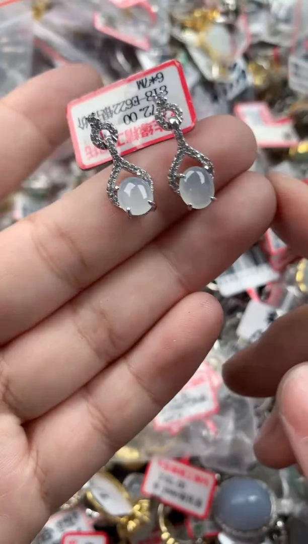 银S925镶嵌戒指翡翠11    4