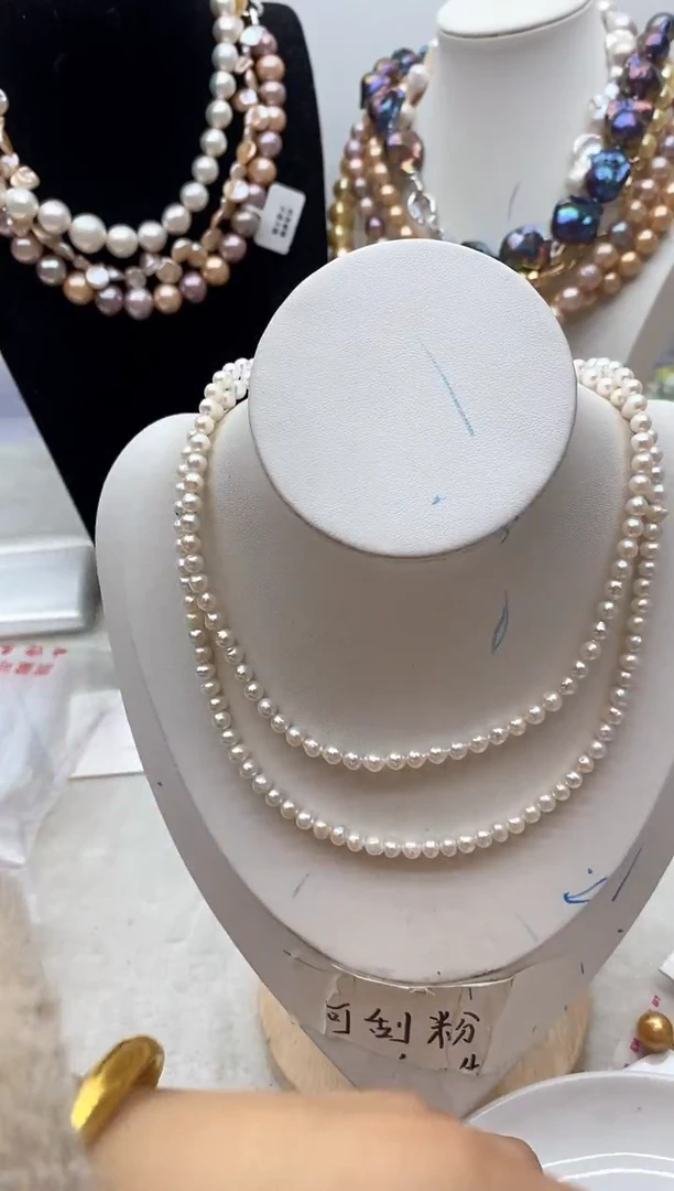 【闪购商品】淡水珍珠颈饰钛钢114