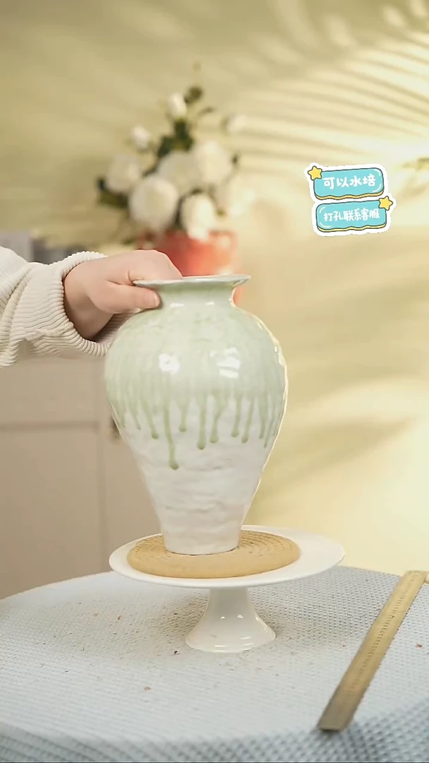 景德镇高端陶瓷花瓶家居水培插花瓶