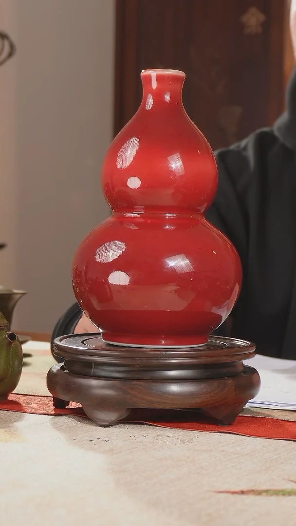 【闪购商品】瓶景德镇柴窑红釉瓶