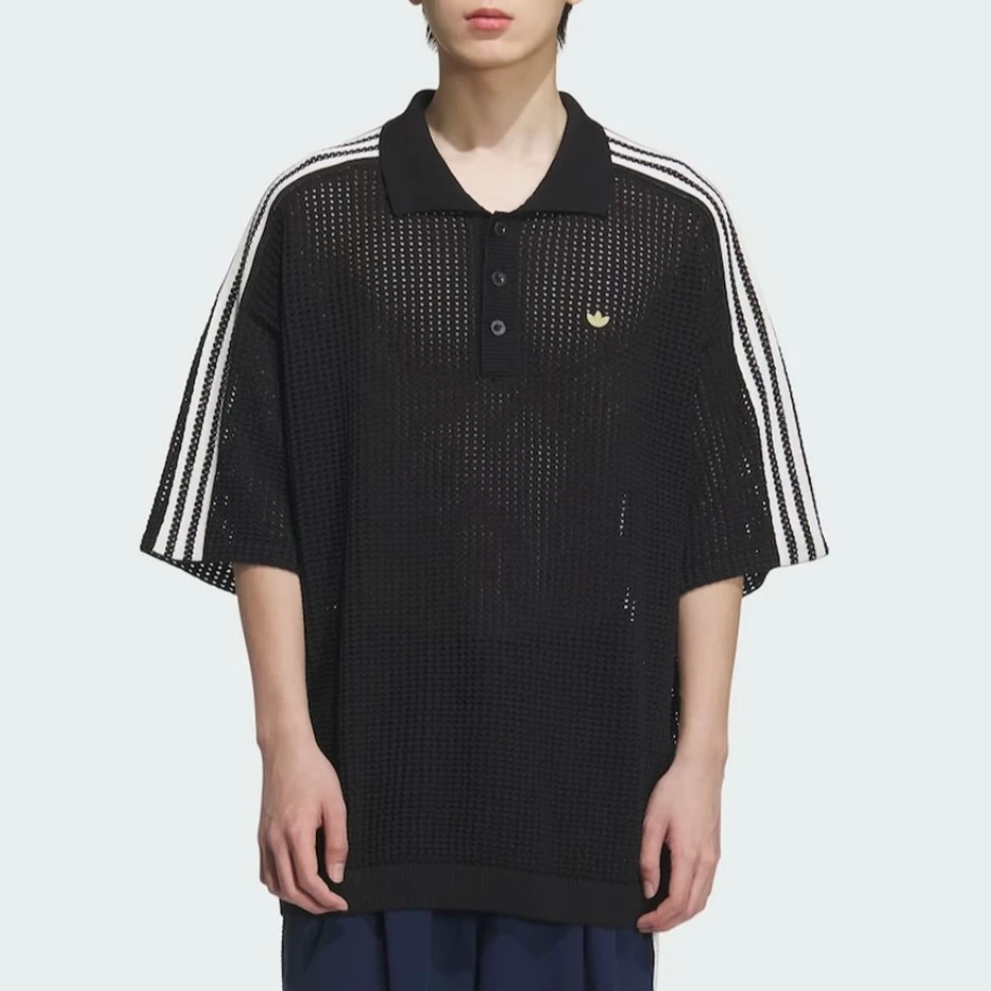阿迪达斯三叶草 新款休闲时尚潮流运动宽松POLO衫短袖KE5815#HN