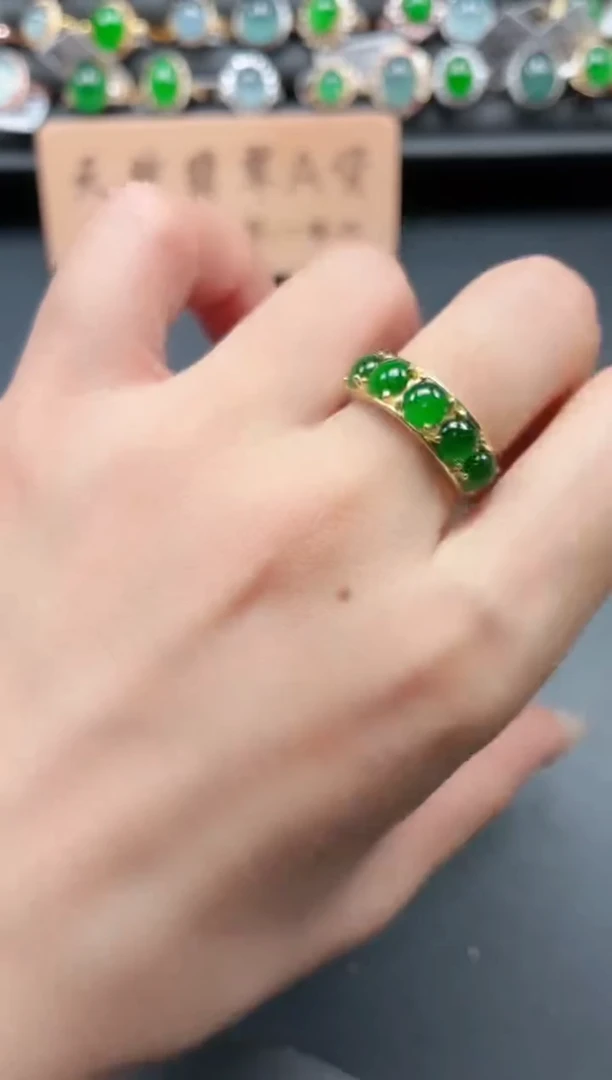 银S925镶嵌戒指翡翠11111