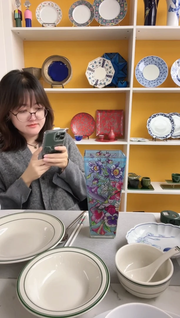 福利款 蜂鸟花瓶 蓝色