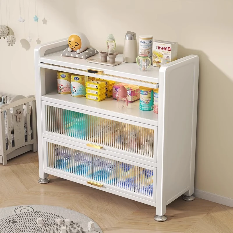婴儿喂养台宝宝冲奶收纳整理架小户型护理台奶瓶奶粉玩具多功能柜