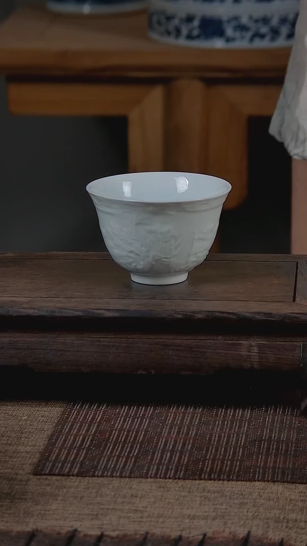 杯折葵非器手工手绘清明上河图主人杯