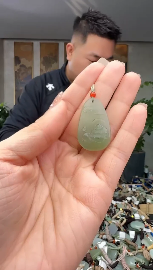 颈饰未镶嵌和田玉拍一发一多样性发货