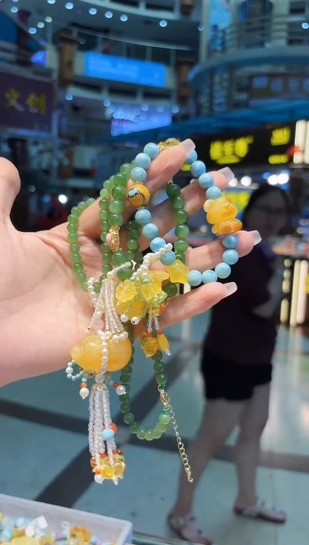 琥珀套链未镶嵌【多样性发一】