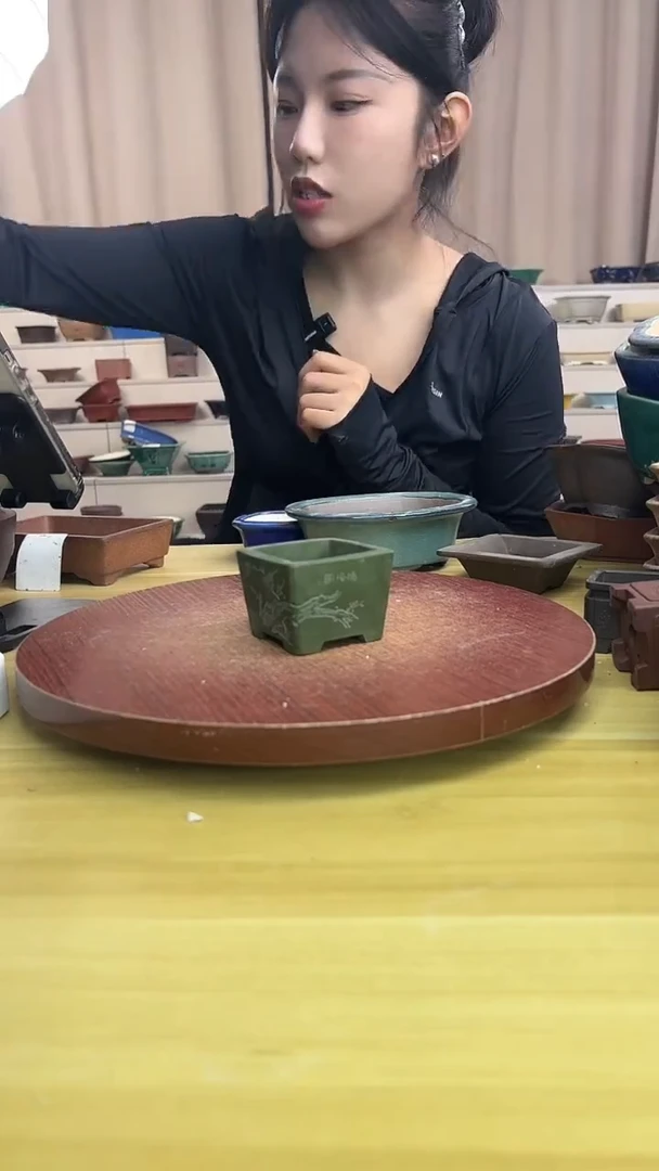 紫砂花盆浅草紫砂花盆微瑕