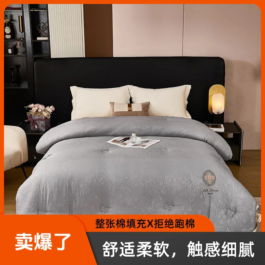 【全国包邮】新款刺绣提花被春秋被保暖透气被芯