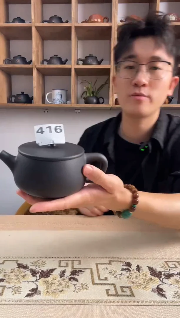 建水紫陶单壶放漏/A416
