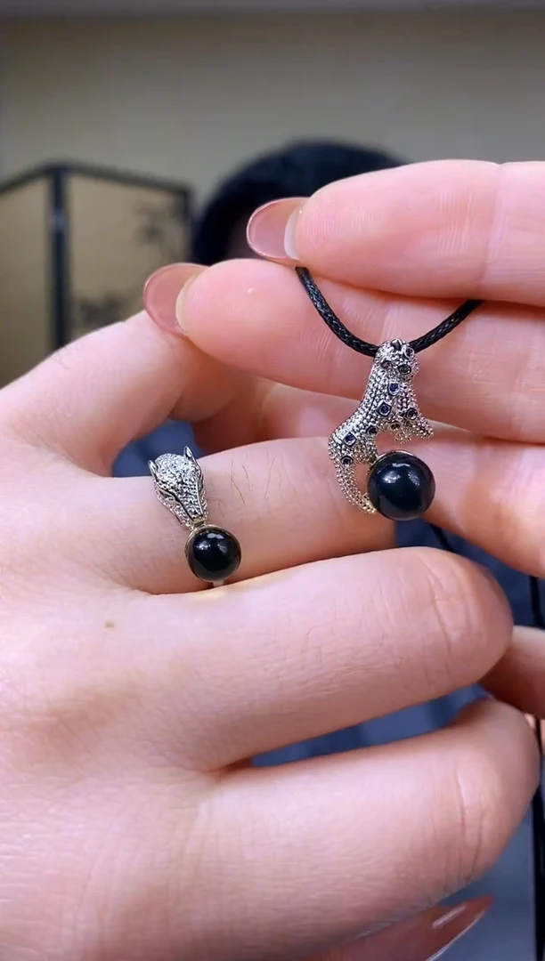 琥珀颈饰未镶嵌两件套 yp