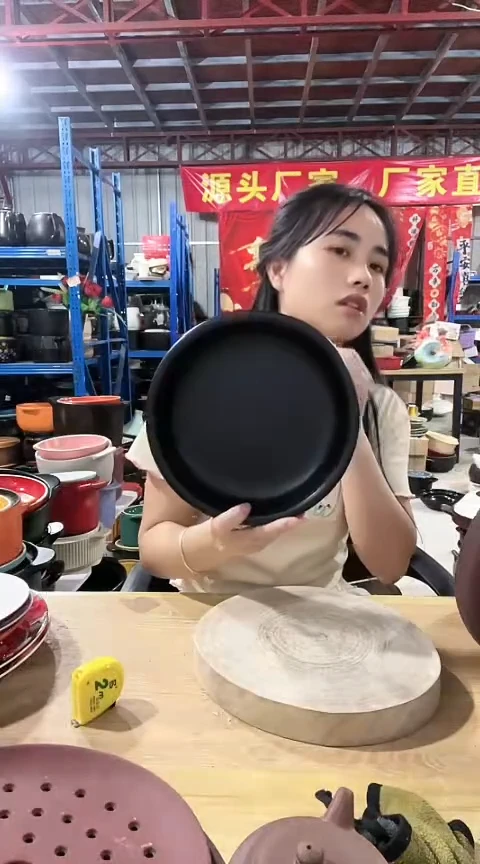 瑕疵22黑色煎盘一个