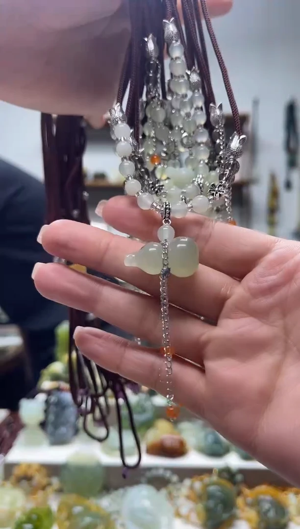 未镶嵌岫玉颈饰多样性发货拍一发一