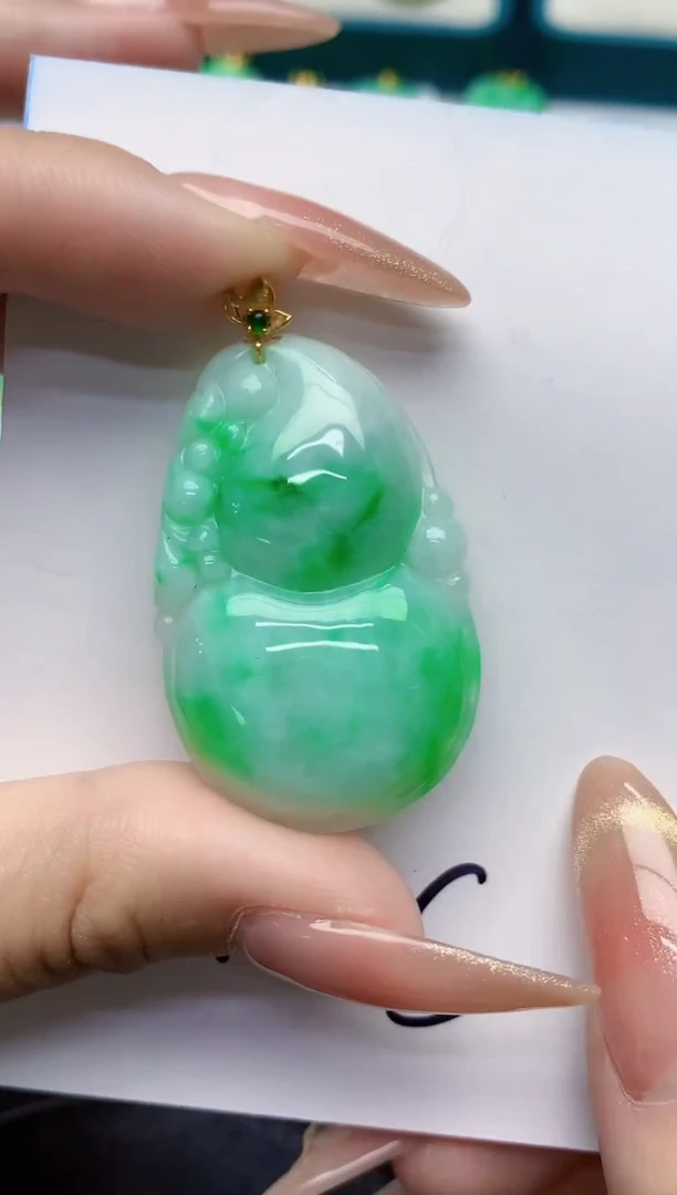 【闪购商品】翡翠颈饰18K金镶嵌000000000