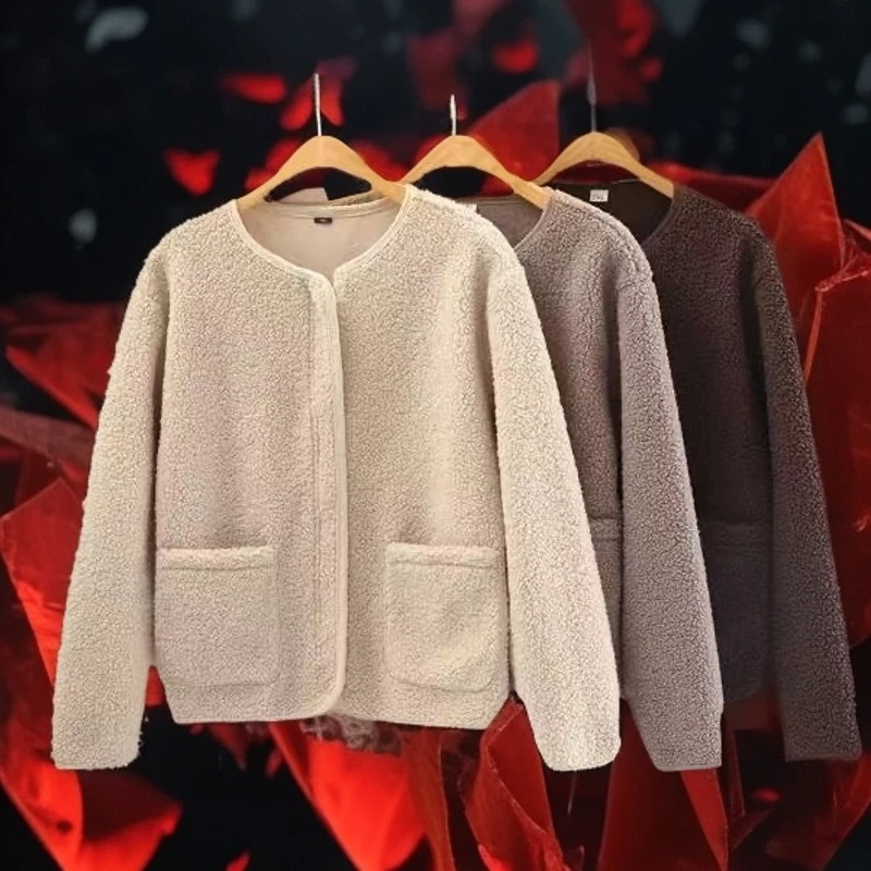 【工厂直销】中老年秋冬小香风气质时尚宽松上衣网红冬季韩版百搭