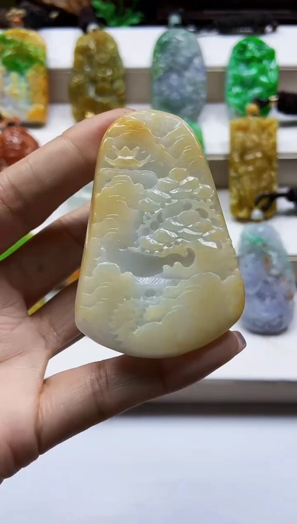 颈饰未镶嵌翡翠翡翠A货