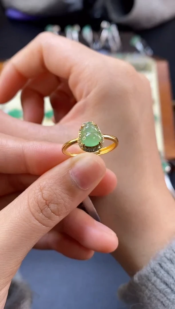 颈饰银S925镶嵌翡翠14291