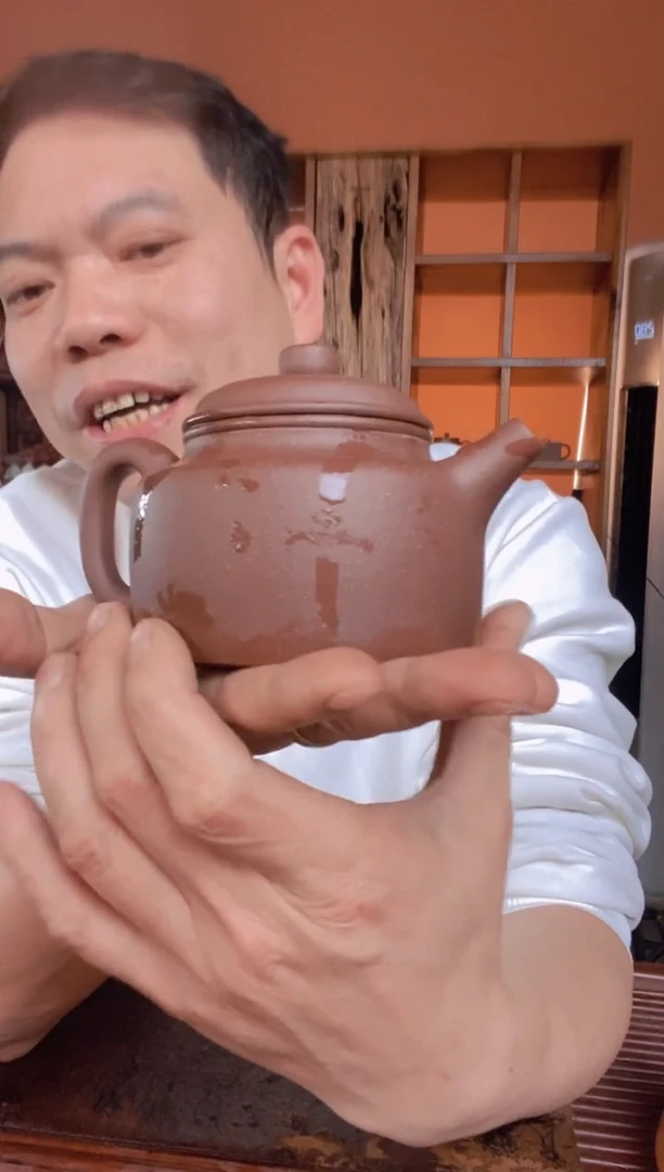 【闪购商品】紫砂全手工老紫泥德钟壶