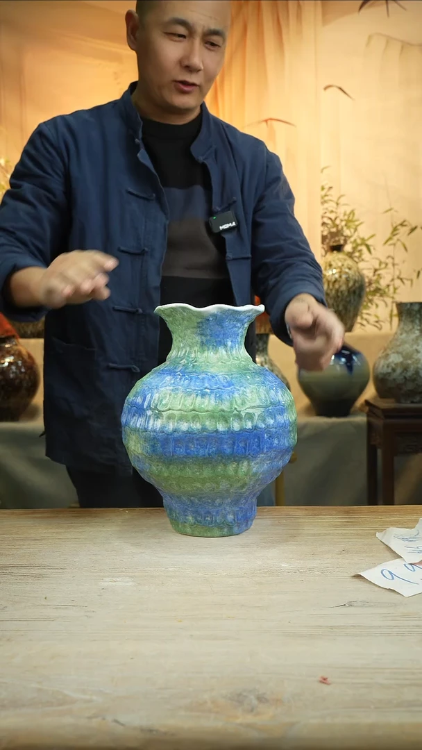 高29口14瓷花瓶花景德镇