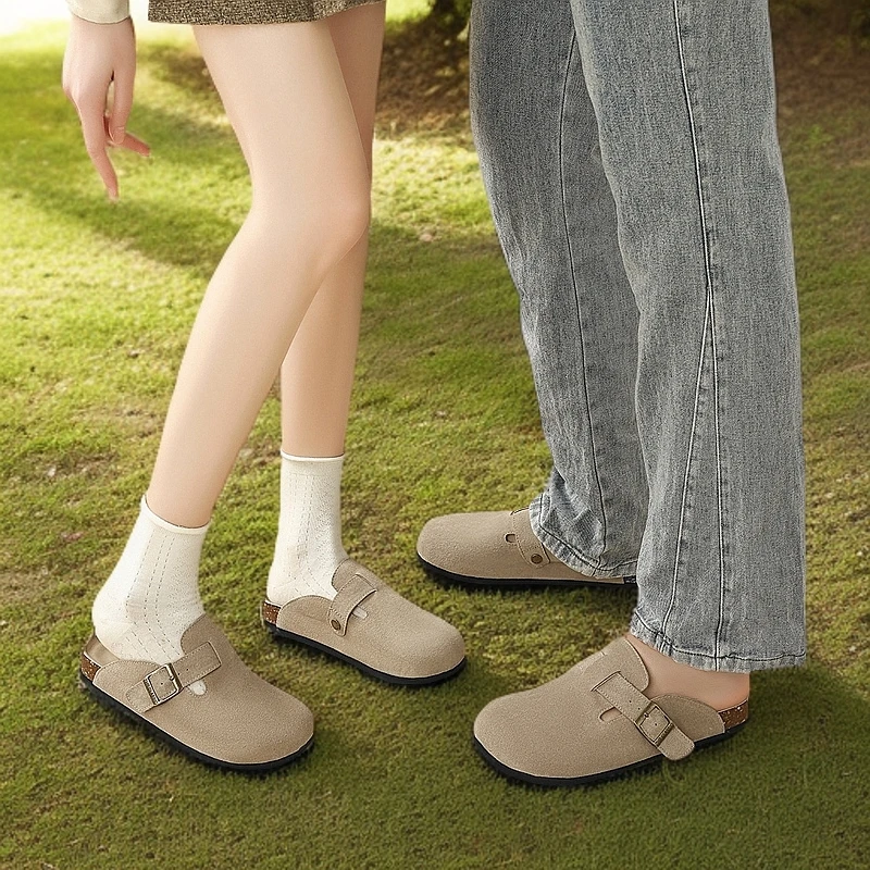 【海豚专属】ZHR勃肯女鞋新款网红情侣鞋平底软底勃肯拖鞋女单鞋