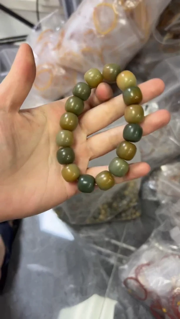 菩提根/象牙果手串青芒菩提桶珠手串[1477]