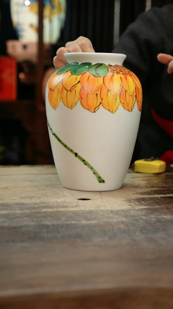 【闪购商品】瓷片景德镇纯手工釉下彩精品花瓶