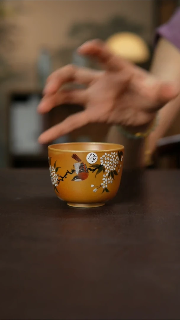 杯景德镇陶瓷杯碗柴烧多人微瑕