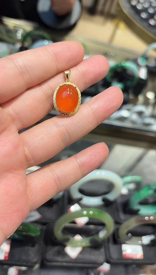 颈饰银S925镶嵌南红玛瑙紫**云多样性发一