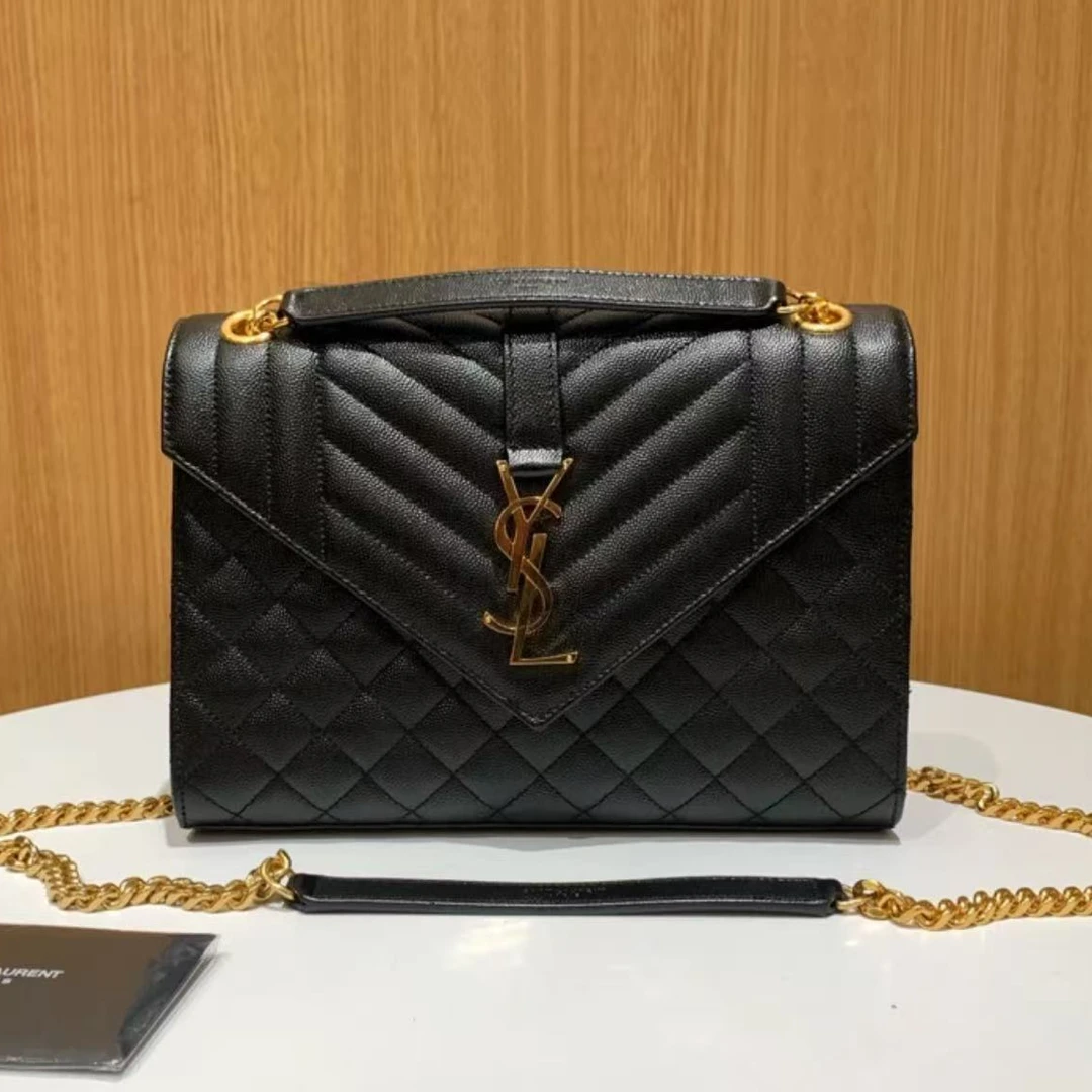 99新 YSL/圣罗兰 新款信封中号/单肩包/D店