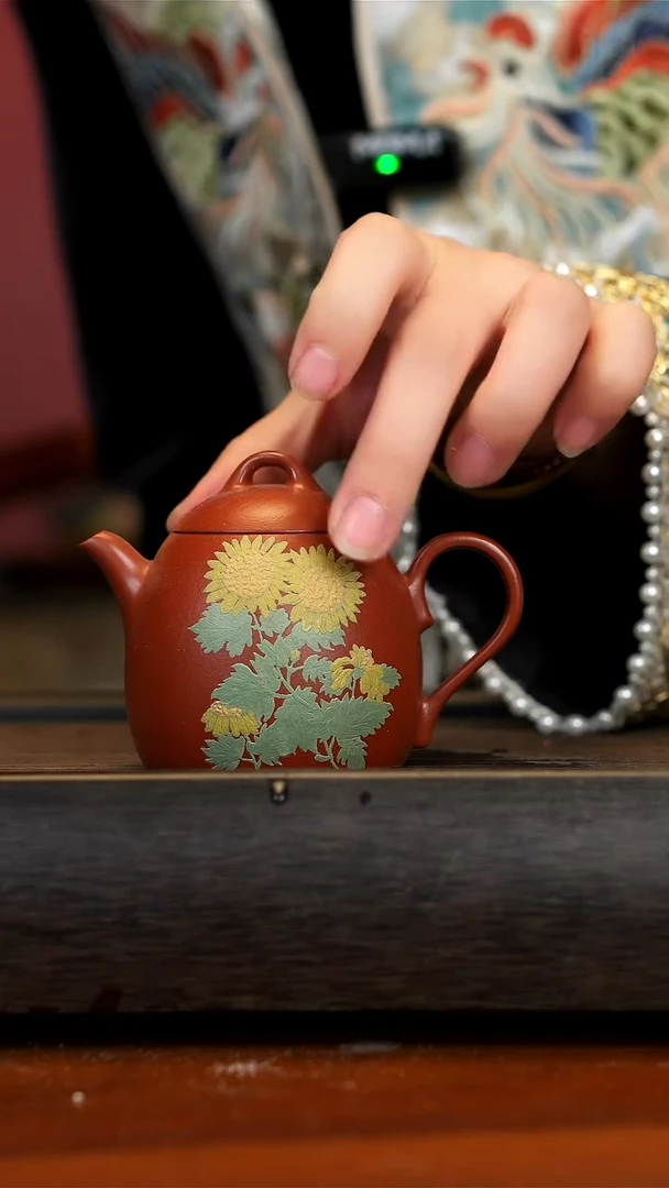 【闪购商品】紫砂茶壶念一紫砂 朱泥秦权